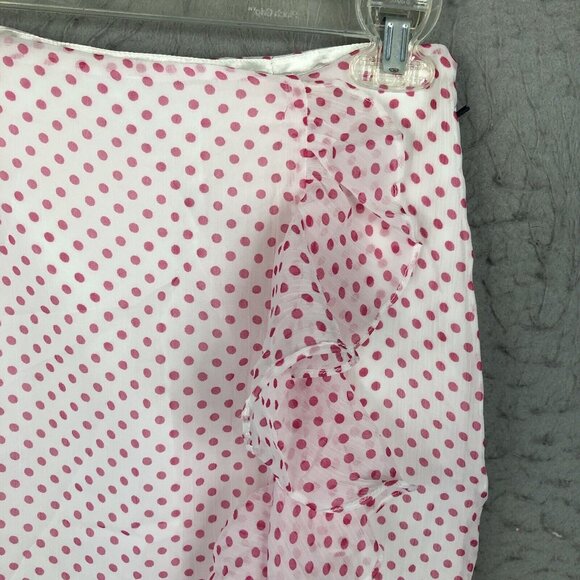Lovers Friends Skirt Womens Small Pink White Suffolk Coquette Feminine NEW - Picture 2 of 16
